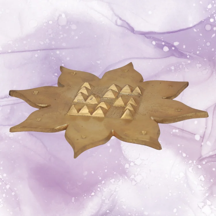 Lotus Swastik with 16 Pyramids